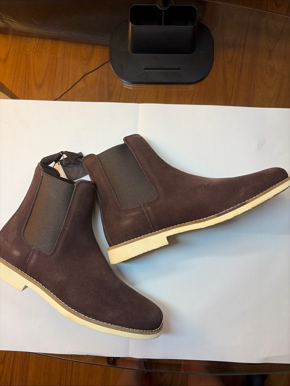 SL-Saint Handmade Classic Chelsea Boots for Men Fashion Genuine Cowhide Size10.5